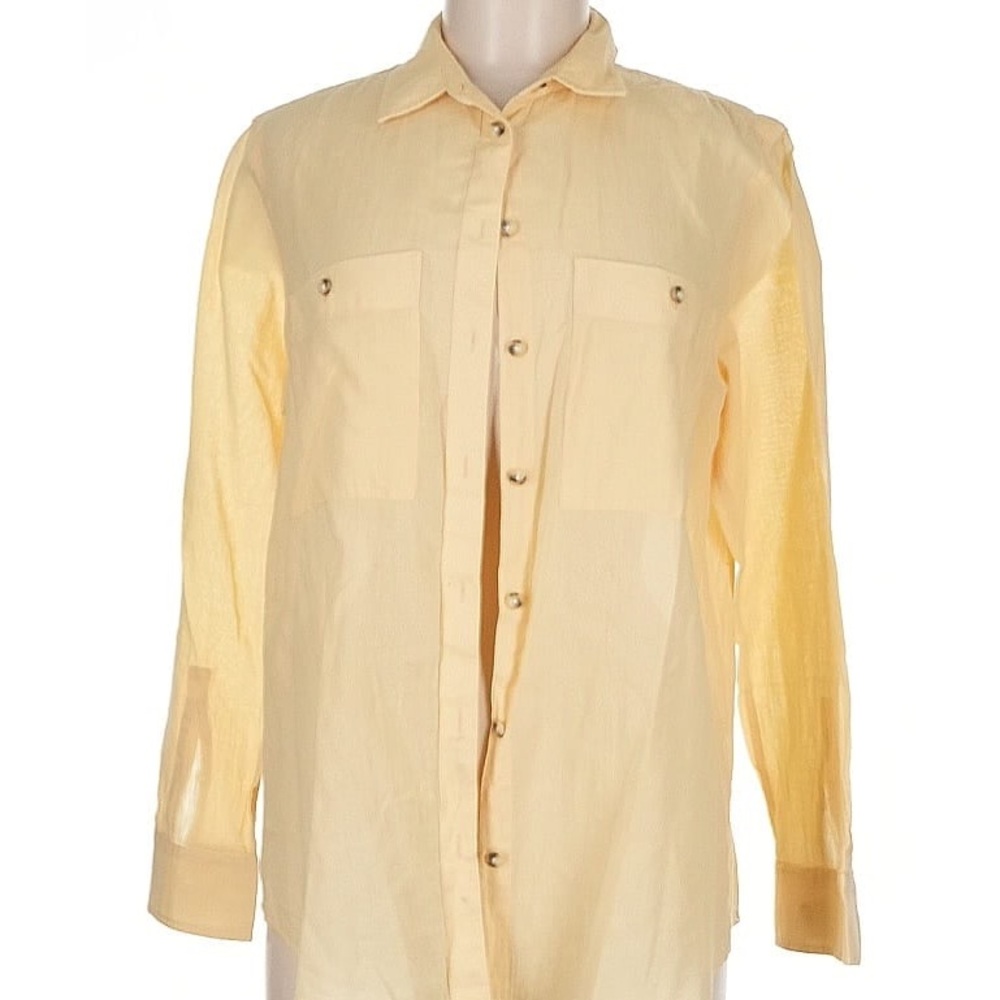 Club Monaco Yellow Blouse